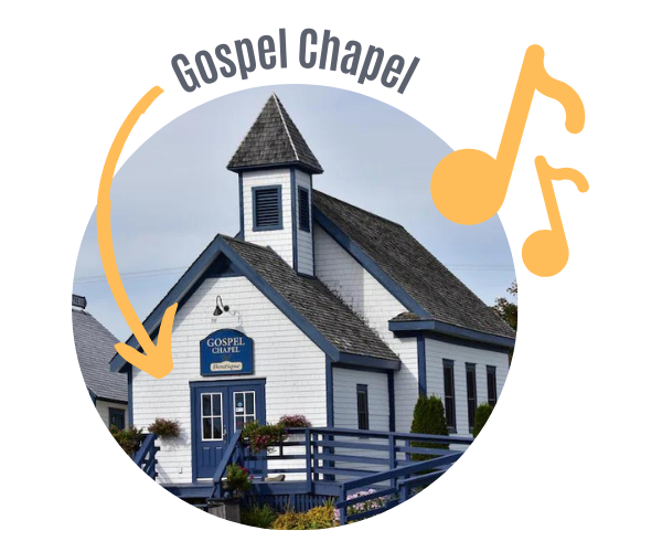 Gospel Chapel, lieu de la causerie-spectacle En D'sour du Prélart