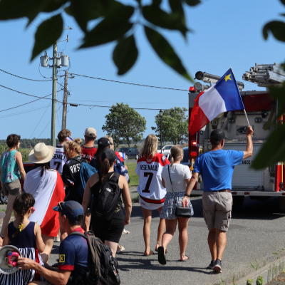 Tintamarre le 15 août lors de la fête nationale de l'Acadie. 