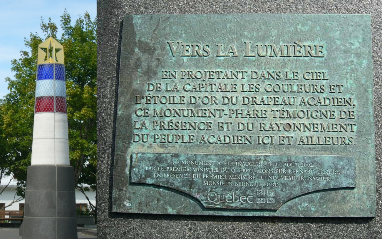 Le monument acadien de Québec