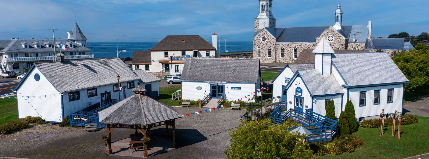 Site du Musée acadien du Québec à Bonaventure en Gaspésie.