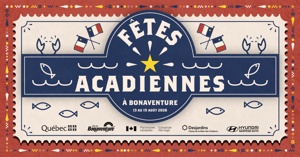 Fêtes acadiennes à Bonaventure en Gaspésie.